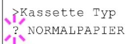 Utax P-C6030DN - Medientyp für Kassetten (1 bis 4) einstellen - 1