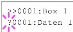 Utax P-C6030DN - Boxnummer, Boxname / Dokumentennr, Dokumentenname auswählen - 1