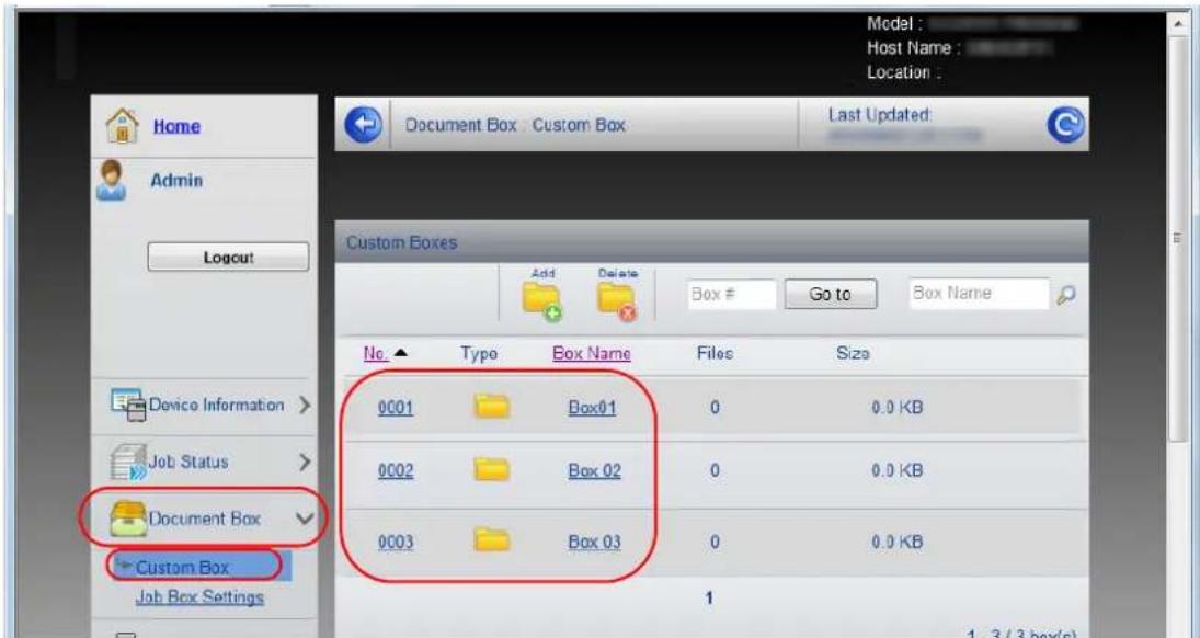 Utax P-C6030DN - Ein in der Anwender-Box gespeichertes Dokument drucken - 1