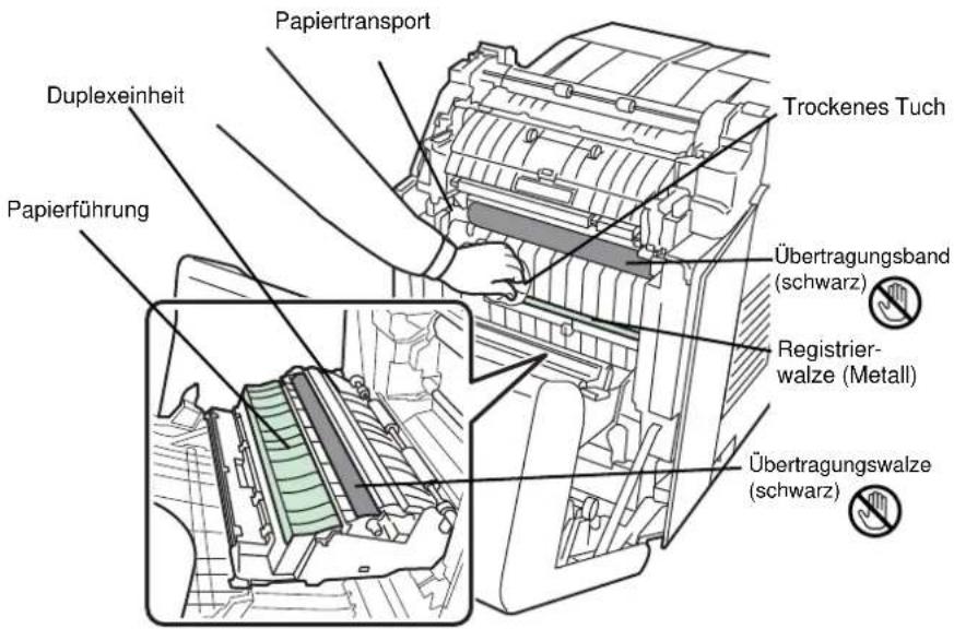 Utax P-C6030DN - Reinigung des Papiertransportes - 3