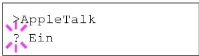 Utax P-C6030DN - AppleTalk Einstellungen - 1