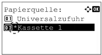 Utax P-4530DN - Papierquelle auswählen - 1