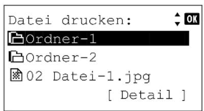Utax P-4530DN - Dateiliste anzeigen - 1