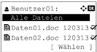 Utax P-4530DN - Verbleibende Kopien eines "Prüfen und aufbewahren"-Auftrags drucken - 2
