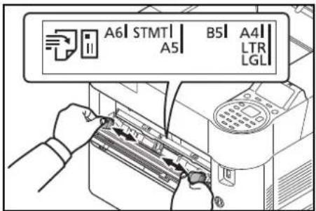 Utax P-4530DN - Briefumschläge in die Universalzufuhr einlegen - 4