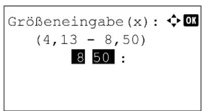 Utax P-4530DN - Papierbreite und -länge eingeben - 6