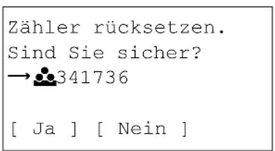 Utax P-4530DN - Zähler einer Kostenstelle löschen - 4