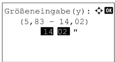 Utax P-4530DN - Papierbreite und -länge eingeben - 5