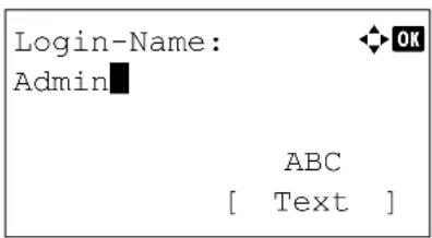 Utax P-4530DN - So ändern Sie den Login-Namen - 2