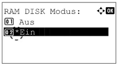 Utax P-4530DN - RAM-Disk Modus einstellen - 1