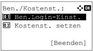 Utax P-4530DN - Kostenstellenverwaltung - 9