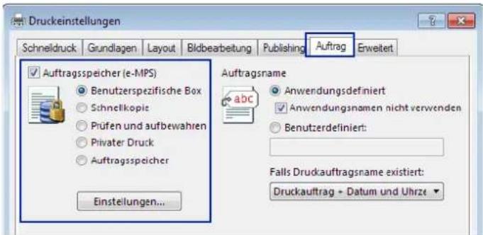 Utax P-4530DN - Einstellungen über den Druckertreiber - 1