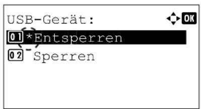 Utax P-4530DN - USB-Gerät Schnittstelle sperren - 1