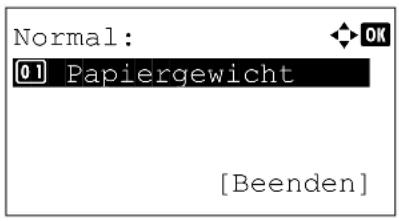 Utax P-4530DN - Papiergewicht einstellen - 3