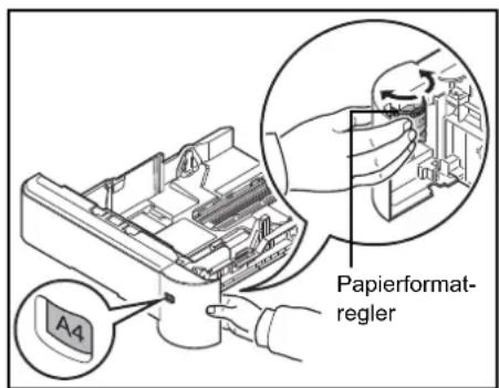 Utax P-4530DN - Kassettengröße (1 bis 5) einstellen - 1