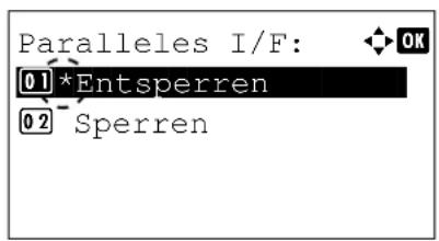 Utax P-4530DN - Parallele Schnittstelle sperren - 1