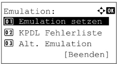 Utax P-4530DN - Emulation einstellen - 2