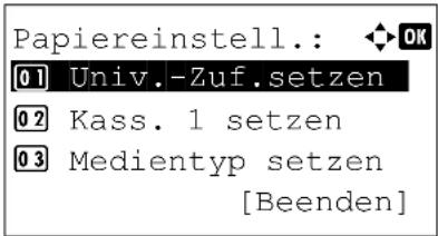Utax P-4530DN - Papiereinstellungen - 1