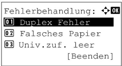 Utax P-4530DN - Verhalten bei Fehlern - 1