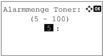Utax P-4530DN - Füllstand für Tonerwarnung festlegen - 12
