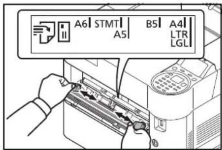 Utax P-4530DN - Papier in die Universalzufuhr einlegen - 5