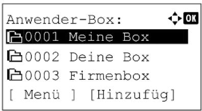 Utax P-4530DN - Anwender-Box bearbeiten oder löschen - 1