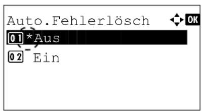 Utax P-4530DN - Auto. Fehlerlöschzeit - 1