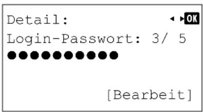 Utax P-4530DN - So ändern Sie das Login-Password - 1