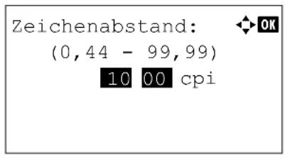 Utax P-4530DN - Zeichenabstand - 2