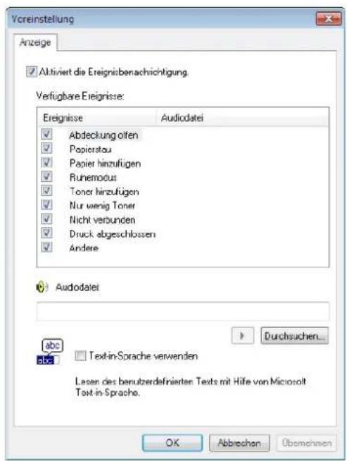 Utax P-4530DN - Anzeige Einstellungen - 1