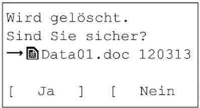 Utax P-4530DN - Dateien löschen - 3