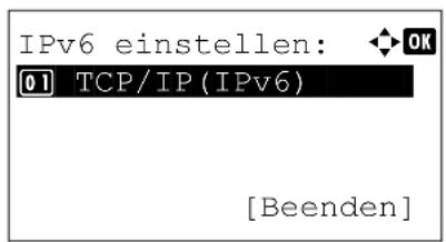 Utax P-4530DN - TCP/IP (IPv6) Einstellungen - 1