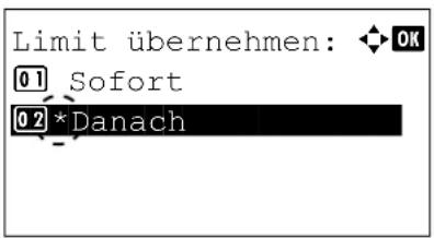 Utax P-4530DN - Verhalten bei Überschreiten der Druckbegrenzung - 1