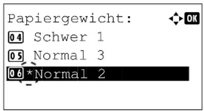 Utax P-4530DN - Papiergewicht einstellen - 4
