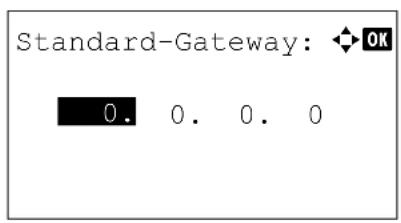Utax P-4530DN - Standard-Gateway eingeben - 1