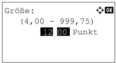 Utax P-4530DN - Standard-Schriftgröße ändern - 2