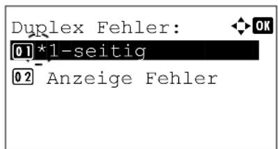 Utax P-4530DN - Verhalten bei Duplex Fehler - 1