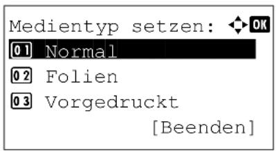 Utax P-4530DN - So stellen Sie das spezielle Papiergewicht ein. - 1