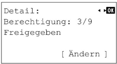 Utax P-4530DN - Berechtigung für Freigabe der Box - 1