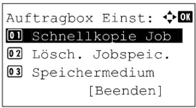 Utax P-4530DN - Speichermedium zur Auftragsspeicherung festlegen - 2
