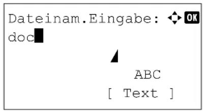 Utax P-4530DN - Dateinamen eingeben - 2