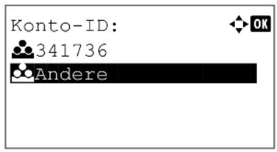 Utax P-4530DN - So ändern Sie die Konto-ID - 3