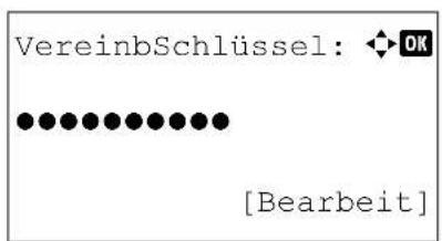 Utax P-4530DN - Vorab vereinbarten Schlüssel einstellen - 1