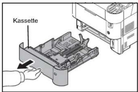 Utax P-4530DN - Papier in die Kassette einlegen - 3
