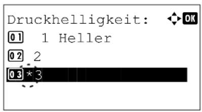 Utax P-4530DN - Druckhelligkeit festlegen - 1