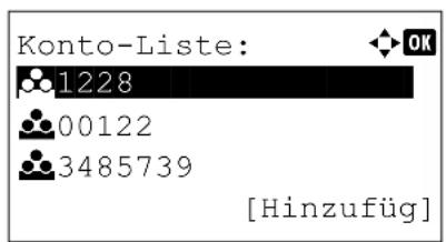 Utax P-4530DN - Konto-ID prüfen oder bearbeiten - 1