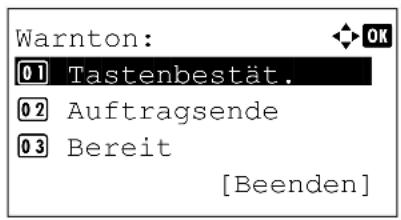 Utax P-4530DN - Warnton einstellen - 1