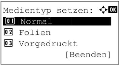 Utax P-4530DN - So stellen Sie einen Namen für das spezielle Papier ein. - 1