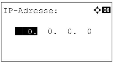 Utax P-4530DN - IP-Adresse eingeben - 1