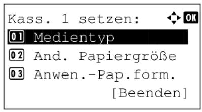 Utax P-4530DN - Papierbreite und -länge eingeben - 2